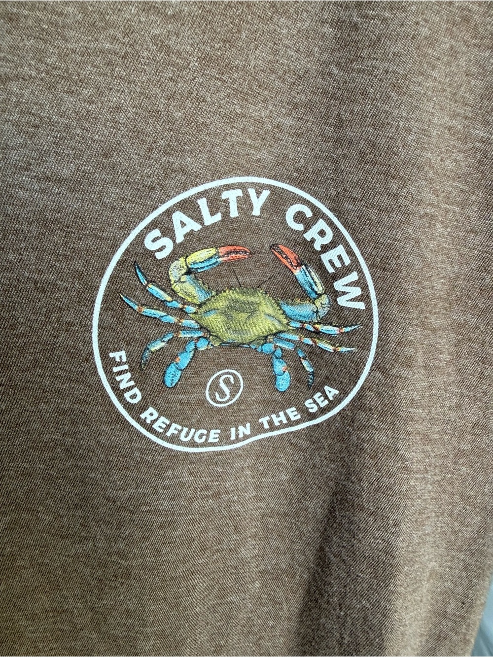 Men’s Salty Crew Heather Brown Graphic Tee - Picture 2 of 6